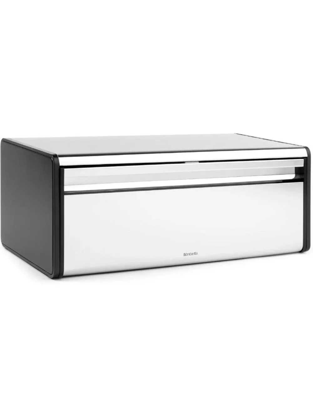 Large Metal Bread Box with Flat Top Storage | Stylish Steel Kitchen Organizer
